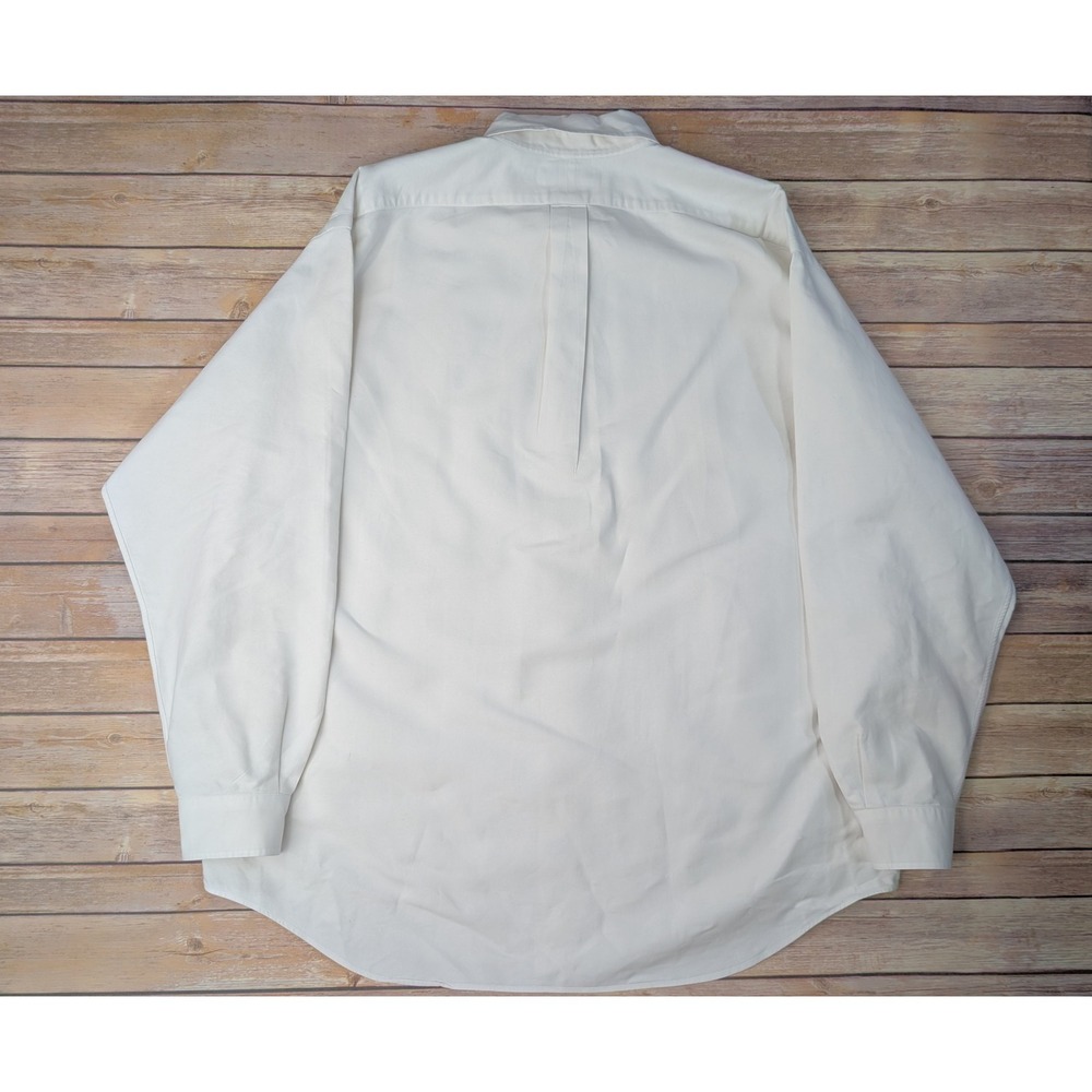 Polo Ralph Lauren Blake Shirt Men's XL White Long Sleeve Oxford Flesh Pony